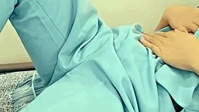 sexy nurse wet pink pussy drips in shower uncensored orgasm closeup