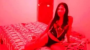 Private Red Light Bed Dance Leads To Wild Friend Sex!