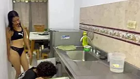 Beginner plumber fucks tiny latina pays with tight pussy work taboos