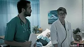 oh man... my teen patient needs this dirty doctor fucking her petite body in hospital now!!