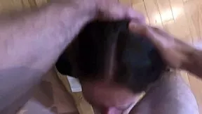 feeling the raw choke as wednesday endures sloppy deepthroat facefuck and massive facial cumshot