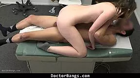 Everly Haze's back pain hides her real craving for big cock doctor pounding