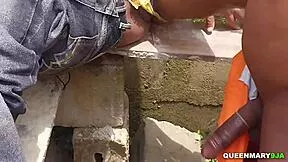 we fucked hard outdoors and ended up with a creampie at the site