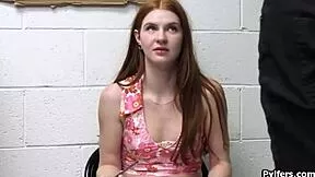 uhh i mean i'm blowin' these panty-sniffin' guards' big black cocks at work