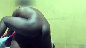 shy ebony college teen 18+ spreads her small black pussy wide as real african cock makes her squirt twice hard