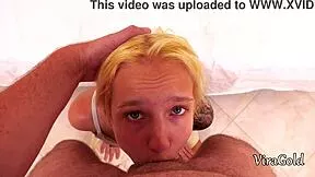 petite 19yo tea mint deepthroats stepdad's cock before anal and cum in mouth facial
