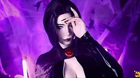 Does Raven's juicy tits and pussy deserve that massive cumshot?