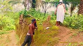 Hey, that BBW African goddess takes bigdick Softkind deep in the bush outdoors!