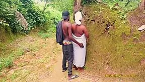 Hey, that BBW African goddess takes bigdick Softkind deep in the bush outdoors!