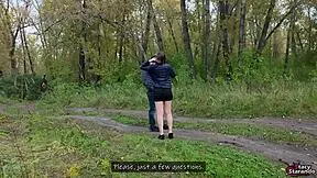 random guy, lick my hairy juicy pussy outdoors in this dirty social experiment!