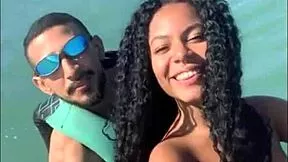 she left her husband on the beach and rode the instructor's jetski with everyone watching