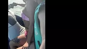 she left her husband on the beach and rode the instructor's jetski with everyone watching