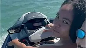 she left her husband on the beach and rode the instructor's jetski with everyone watching