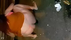 Cam Girl Stuffs Bottle Deep In Big Ass