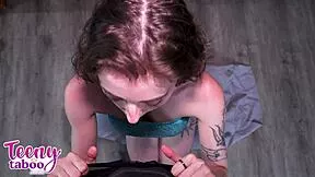 Boss Pounds Babysitter Sunny Daze to Creampie Explosion