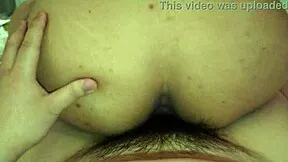 Chubby bbw wet pussy rides big cock reverse cowgirl moaning in motel