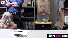 blonde suspect caught spying punished doggystyle in office