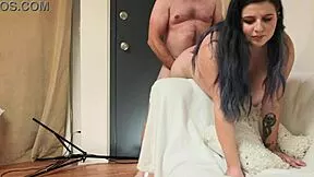 sammy killz gags hard on cock in wild casting