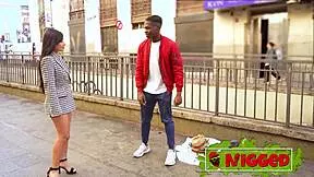 Colombian petite angel meets homeless guys for sofia mayers encounter