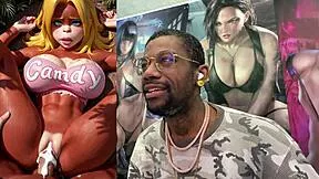 candy kong's thicc ass twerks on leash before monster cock creampie