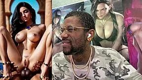 candy kong's thicc ass twerks on leash before monster cock creampie