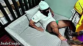 muslim widow sneaks lover's cock for bent over doggystyle creampie in bedroom
