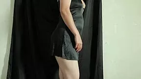 Sneaking peeks at sexy Bali girl changing no panties under tight body suit damn
