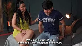 Stepson Discovers Big Booty Stepmom's Seductive Lessons
