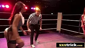 headmistress and fiery redhead teen wrestlers lock in wild threesome pound