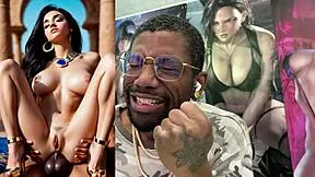 candy kong's thicc ass twerks on leash before monster cock creampie