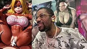 candy kong's thicc ass twerks on leash before monster cock creampie