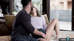 so this flexible little teen lola fae bends over backwards as her milf lover with the huge cock destroys her tight ass