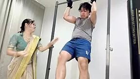 Indian bhabhi gym teacher endures hardcore pussy pounding creampie session
