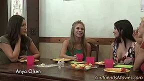 Teen Lesbians Tease And Tongue Each Other's Juicy Pussy In HD