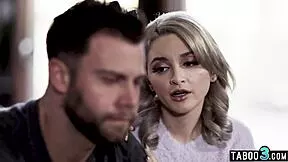 so this flexible little teen lola fae bends over backwards as her milf lover with the huge cock destroys her tight ass