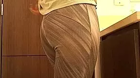 hid a camera in my spanish uni roommate's bathroom and caught her sexy upskirt tease 😏📹