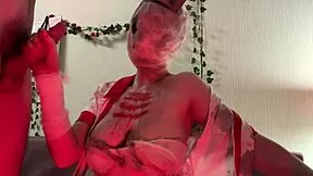 Silent Hill Nurse Halloween Cosplay Lingerie Visit Turns Wild Roleplay