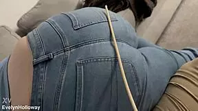 Caned Hard In Tight Jeans While Submissive