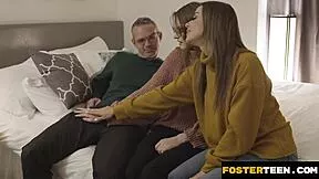 jessae, we saw the hidden cam... now bend over for foster dad and mom's cocks