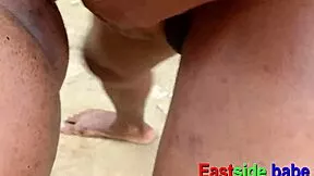 imagine catching your landlord's daughter bathing then banging her wet pussy doggystyle outdoors right away