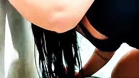halloween interracial porn... hot white stepdaughter sucks massive black cock with oil on her tits