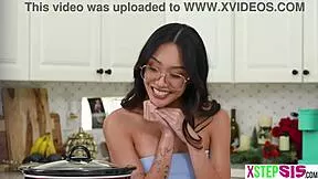 Jade's heart races banging stepbro on NYE