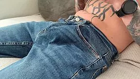 i'm her horny stepsis and she gasped at my huge cock close up blowjob