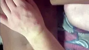 White Man Gropes Petite Black Girl's Juicy Pussy Nipples Tight Wet Pussy Foreplay