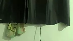 that married latina housewife dances sexy funk teasing her husband's friend.