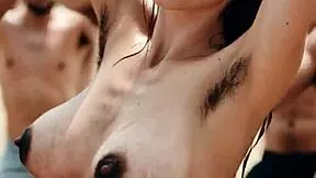 Huge Tits Teen Dances Topless on Beach