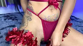 Good Santa Delivers Juicy Brunette Milf for Christmas Tease, Doggystyle Pound, and Buttplug Play in Full Bedroom POV