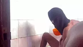 Stepsis and bestie join for steamy shower after wild threesome fuck