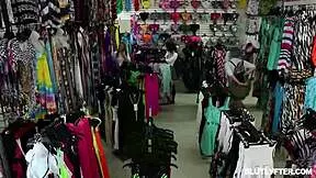krissy knight, shoplifter teen, bends over for cops' big cocks to avoid prison