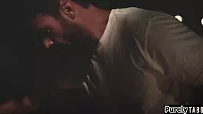 T's deepthroat on teacher's monster cock while dressed in lingerie as his girlfriend.